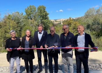 La troisième tranche de la digue de Lauris inaugurée 