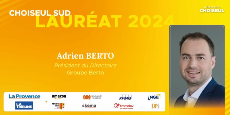 Adrien Berto désigné personnalité la plus prometteuse de la Région Sud