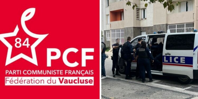 Le Parti communiste vauclusien apporte son soutien aux policiers de Cavaillon