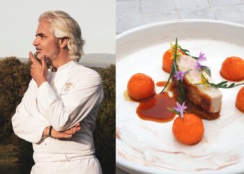 La recette de melon et suprême de pintade du chef Xavier Mathieu