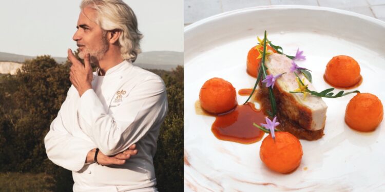 La recette de melon et suprême de pintade du chef Xavier Mathieu
