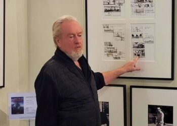 Ridley Scott était à L’Isle-sur-la-Sorgue à l’occasion de l’exposition de ses dessins