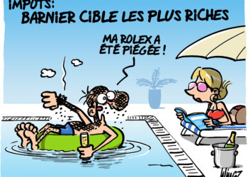 Les impôts des riches ciblés par Barnier vu par Wingz pour l’Echo du Mardi