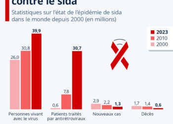Deux décennies de lutte contre le sida en chiffres