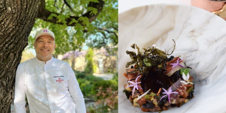 La recette de gambas, escargots et jus de cochon du chef Christophe Chiavola