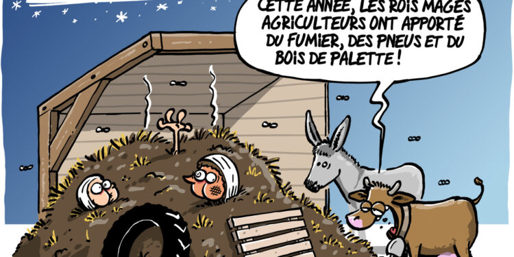 La gronde paysanne vue par Wingz pour l’Echo du Mardi