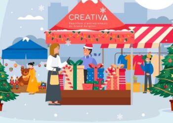 Les entrepreneurs de Créativa organisent leur marché de Noël