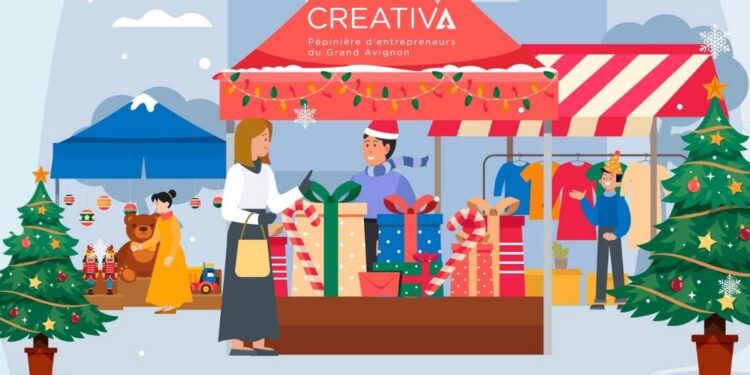 Les entrepreneurs de Créativa organisent leur marché de Noël