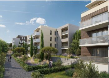 Avignon, Première pierre de la Résidence Le Jardin des arts