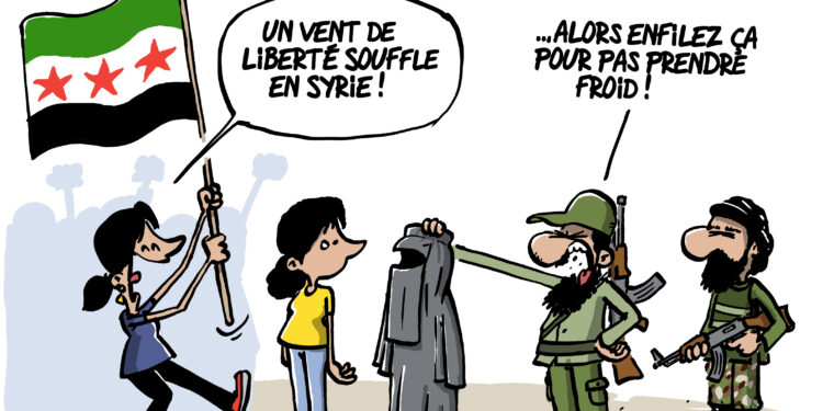 Les femmes en Syrie vues par Wingz pour l’Echo du Mardi