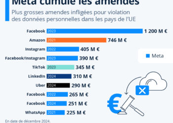 Violation des données personnelles : Meta cumule les amendes