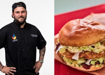 La recette de burger au poulet du chef Joannes Richard