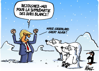 Trump et le Groenland vu par Wingz pour l’Echo du Mardi
