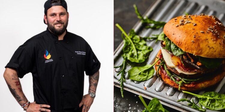 La recette du burger ‘Nemausus’ du chef Joannes Richard