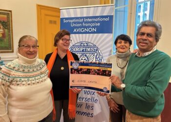 Adaïlalam reçoit le soutien des Soroptimist International Avignon