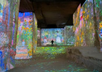 (Vidéo) Carrières de Lumières, Monet et Rousseau se partagent la cathédrale minérale