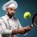 Cuisinier tennis - Adobe Firefly