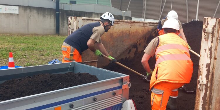 23 tonnes de compost distribuées aux particuliers à la station d’épuration de Carpentras