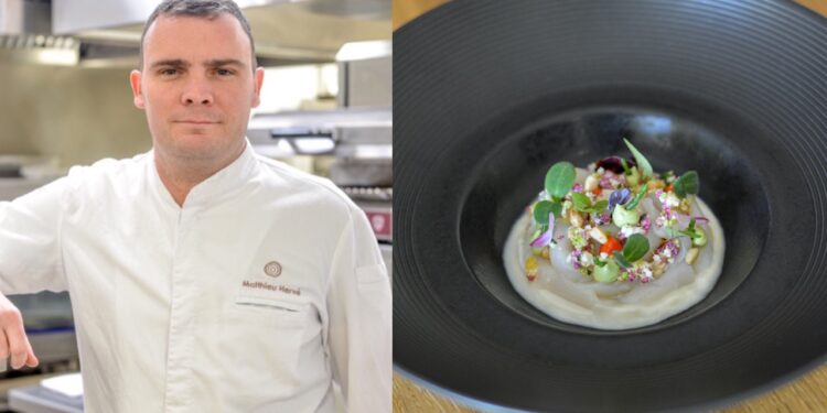 La recette de carpaccio de Saint-Jacques du chef Matthieu Hervé