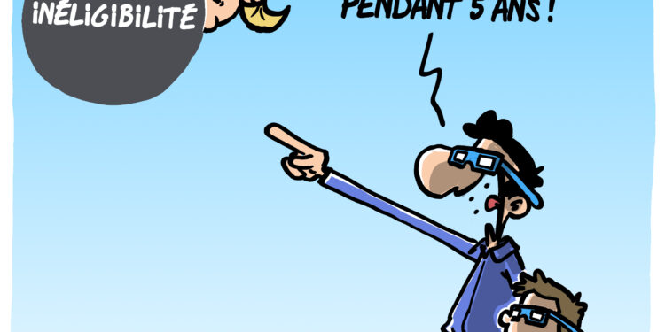 L’inéligibilité de Marine Le Pen vue par Wingz pour l’Echo du Mardi