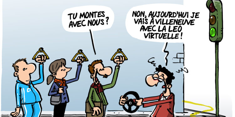 Le Métro virtuel d’Avignon vu par Wingz pour l’Echo du Mardi