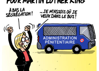 Le Pen en Luther King vu par Wingz pour l’Echo du Mardi