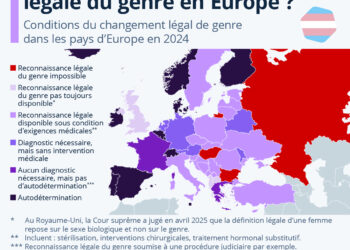 Où en est la reconnaissance légale du genre en Europe ?