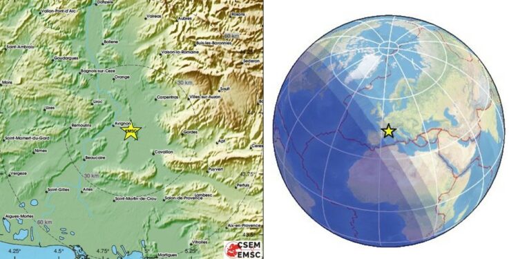 La terre a tremblé ce matin à 5h35 entre Avignon et Morières