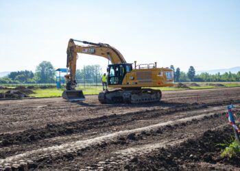 Les travaux de la plaine sportive Saint-Gervais à L’Isle-sur-la-Sorgue ont débuté
