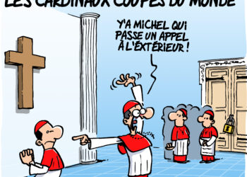 Le conclave en huis clos vu par Wingz pour l’Echo du Mardi