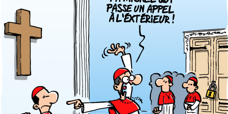 Le conclave en huis clos vu par Wingz pour l&rsquo;Echo du Mardi