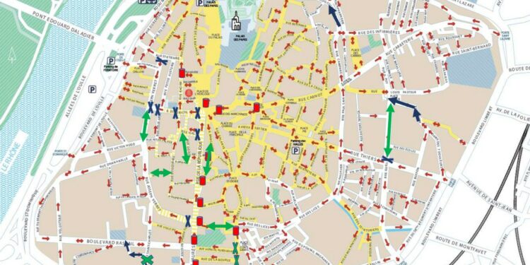 (Carte) Où pourra-t-on circuler dans Avignon pendant le Festival ?