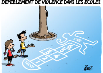 La violence dans les écoles vue par Wingz pour l’Echo du Mardi