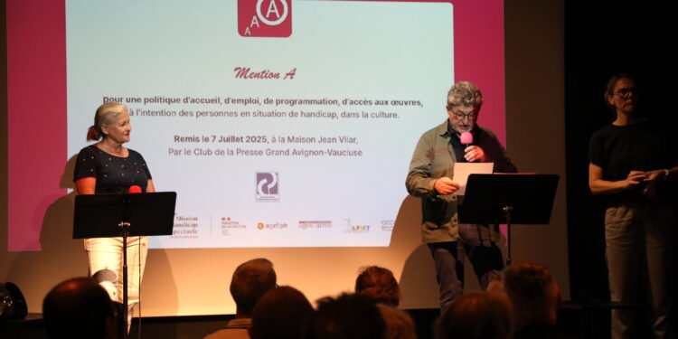 Les prix « Mention A » comme Accessibilité pour tous, remis par le Club de la Presse Grand Avignon-Vaucluse