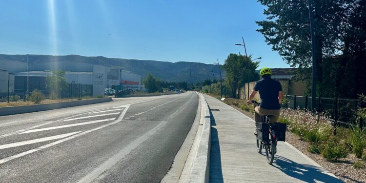 À Cavaillon, l’Avenue de Vidauque accueille désormais les mobilités douces