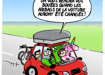 Les départs en vacances vus par Wingz pour l’Echo du Mardi