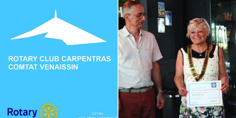 Une nouvelle présidente au Rotary Club Carpentras Comtat Venaissin