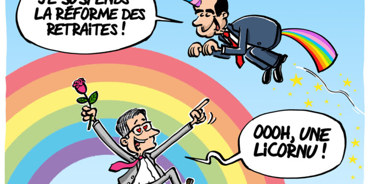 Le soutien du PS à Lecornu vu par Wingz pour l’Echo du Mardi