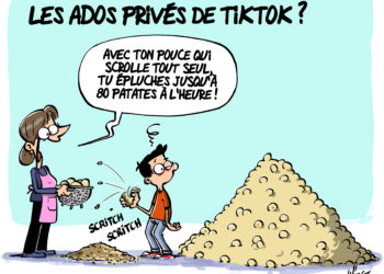 Les ados privés de Tik Tok vus par Wingz pour L&rsquo;Echo du Mardi
