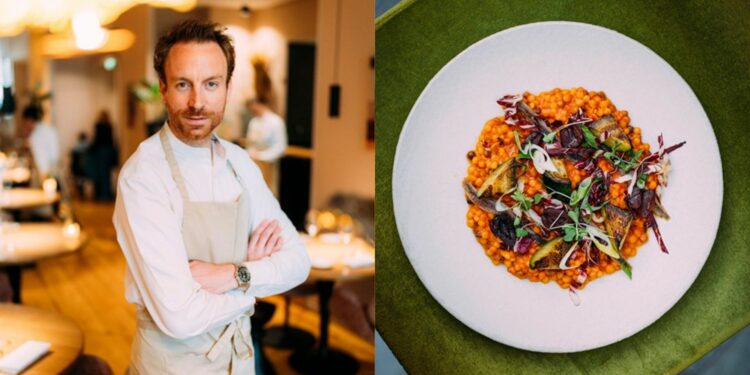 La recette de risotto de fregola sarda du chef Mathieu Desmarest