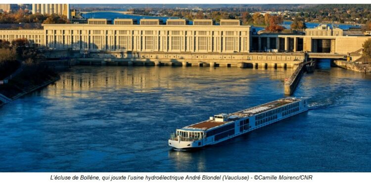 Rhône : les grandes écluses à sec durant 15 jours