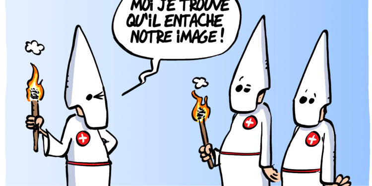 Les soutiens de Trump divisés vus par Wingz pour L&rsquo;Echo du Mardi