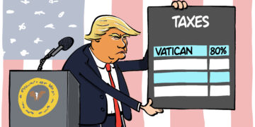 Trump vs le pape Léon XIV vu par Wingz pour L&rsquo;Echo du Mardi