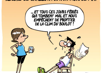 La canicule de ce mois de Mai vue par Wingz pour L’Echo du Mardi