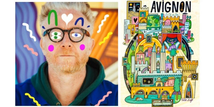L’artiste Pablito Zago affiche son amour d’Avignon