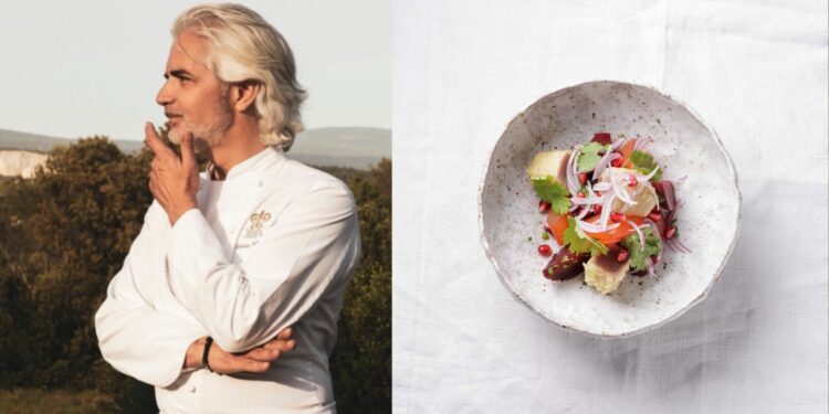 La recette de ceviche de pastèque et betterave du chef Xavier Mathieu