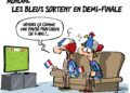 La défaite des bleus en demi-finale vue par Wingz pour L’Echo du Mardi