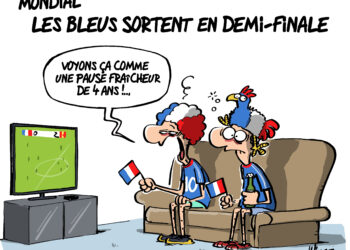 La défaite des bleus en demi-finale vue par Wingz pour L&rsquo;Echo du Mardi