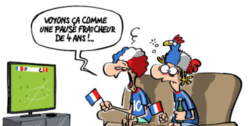 La défaite des bleus en demi-finale vue par Wingz pour L’Echo du Mardi
