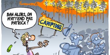 Les évacuations en Gironde vues par Wingz pour L&rsquo;Echo du Mardi